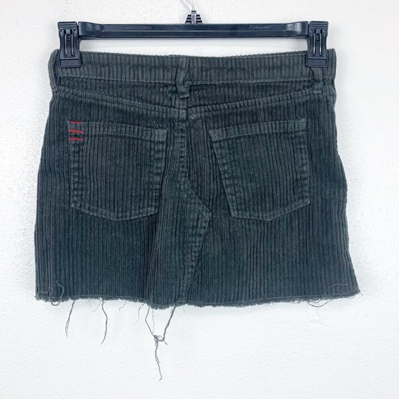 BDG Skirt Women Extra Small Grey Corduroy Frayed Mini Casual Bottoms Urban Out - Picture 4 of 8